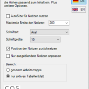 Dialog des COS Notesmanager