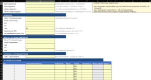 Excel eingabemaske für e-rechnung